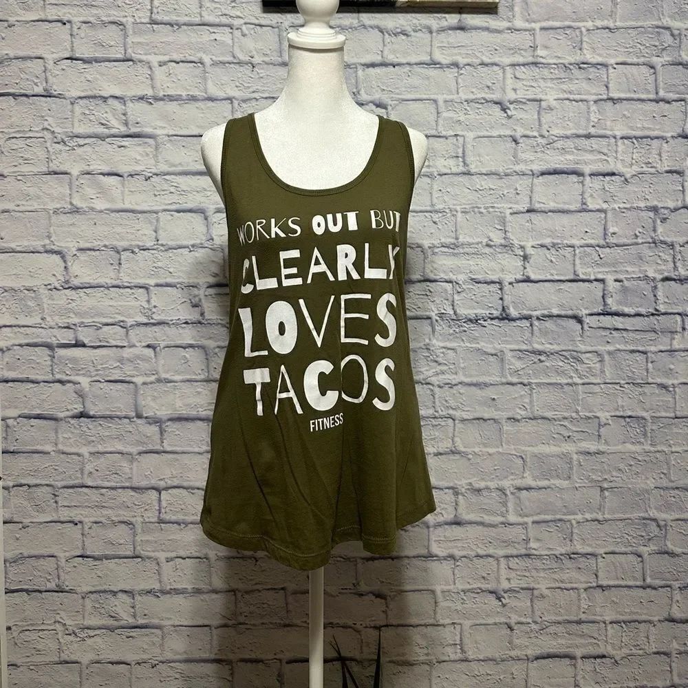 💜 Works Out But Loves Tacos Tank